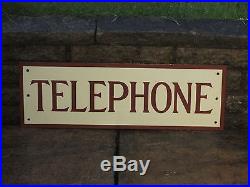 1920s Original Vintage K1 TELEPHONE BOX TELEPHONE ENAMEL SIGN GPO