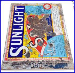 1920s Vintage Sunlight Soap Advertising Enamel Sign Board England Rare Old EB241 1920s Vintage Sunlight Soap Advertising Enamel Sign Board England Rare Old EB241