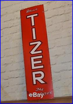 1940s Tizer enamel sign advertising mancave garage metal vintage retro kitchen a