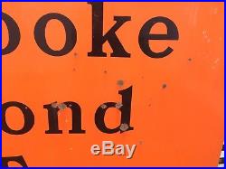 1940s Vintage/Retro Brooke Bond Tea Enamel Advertising Sign Large 102 x 152cm