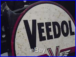 1950's Veedol Motor Oil vintage garage sign enamel Ferrari Jaguar Porsche
