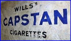 1950s Wills's Capstan Cigarettes advertising banner poster sign vintage enamel