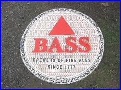 22168 Old Pub Advert Sign Tin nto Enamel Bass Brewery Bottle Vintage Beer Ale