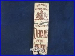 29849 Old Enamel Sign Vintage Shop Advert Metal Dewars Perth Whisky
