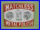 39749_Old_Antique_Vintage_Enamel_Sign_Shop_Advert_Matchless_Metal_Polish_Tin_Can_01_fkvf