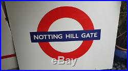 5 London Underground Signs Collectible Vintage Enamel