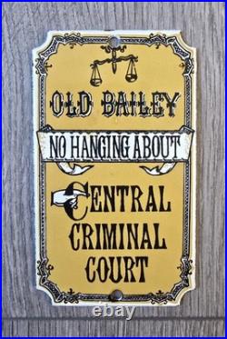 7x Dodo Designs Vintage Porcelain Enamel Sign's 1970s 6.5cm x 11.5cm