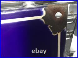 ANTIQUE VINTAGE FRENCH BLUE ENAMEL ROAD SIGN PLAQUE HOMME POLITIQUE 45cm L x 25H