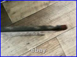 ANTIQUE VINTAGE FRENCH BLUE ENAMEL ROAD SIGN PLAQUE HOMME POLITIQUE 45cm L x 25H