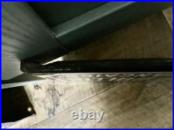 ANTIQUE VINTAGE FRENCH BLUE ENAMEL ROAD SIGN PLAQUE HOMME POLITIQUE 45cm L x 25H