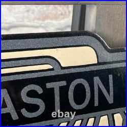 ASTON MARTIN Enamel Sign 19.3x5.1 (49x13cm) Nice Car Service Vintage Decoration ASTON MARTIN Enamel Sign 19.3x5.1 (49x13cm) Nice Car Service Vintage Decoration