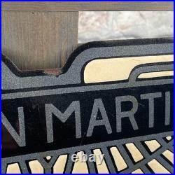 ASTON MARTIN Enamel Sign 19.3x5.1 (49x13cm) Nice Car Service Vintage Decoration ASTON MARTIN Enamel Sign 19.3x5.1 (49x13cm) Nice Car Service Vintage Decoration