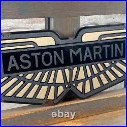 ASTON MARTIN Enamel Sign 19.3x5.1 (49x13cm) Nice Car Service Vintage Decoration ASTON MARTIN Enamel Sign 19.3x5.1 (49x13cm) Nice Car Service Vintage Decoration