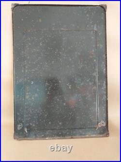 A Original Vintage Ouest France Shop Advertising Enamel Sign/pin Board