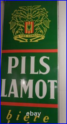 A vintage Belgian beer Pils Lamot advertising enamel sign