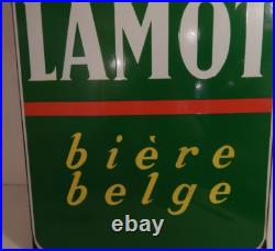A vintage Belgian beer Pils Lamot advertising enamel sign