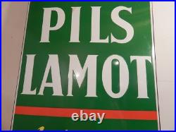 A vintage Belgian beer Pils Lamot advertising enamel sign