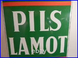 A vintage Belgian beer Pils Lamot advertising enamel sign