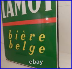 A vintage Belgian beer Pils Lamot advertising enamel sign