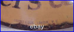 A vintage enamel advertising sign double sided A vintage enamel advertising sign double sided