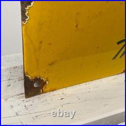 Agip Enamel Sign 60x40cm (23.6x15.7) Nice Big Garage Vintage Porcelain Sign