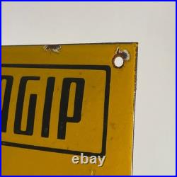 Agip Enamel Sign 60x40cm (23.6x15.7) Nice Big Garage Vintage Porcelain Sign