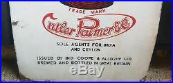 Allsopps Beer Vintage Porcelain Enamel Sign 1940 Rare King George VI Graphics