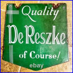 An Original Vintage Enamel Sign De Rieske