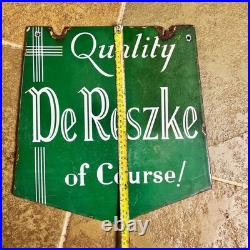 An Original Vintage Enamel Sign De Rieske