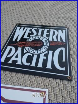 Ande Rooney Vintage Porcelain Enamel Metal Sign NEW YORK RAILROAD Collection