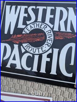 Ande Rooney Vintage Porcelain Enamel Metal Sign NEW YORK RAILROAD Collection