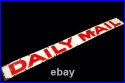 Antique Advertising Large Original Enamel Sign for The Daily Mail Newspaper