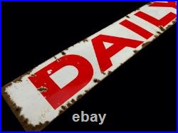 Antique Advertising Large Original Enamel Sign for The Daily Mail Newspaper