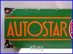 Antique American Collectibles Vintage Autostar Batteries Enamel Porcelain Sign