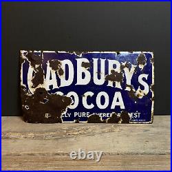 Antique Cadbury's Enamel Sign. Vintage Advertising. #No28Antiques #Somerset