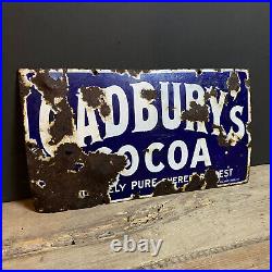 Antique Cadbury's Enamel Sign. Vintage Advertising. #No28Antiques #Somerset