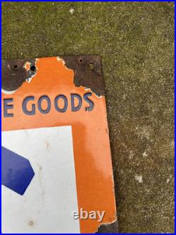 Antique Enamel Sign Advertising Vintage Shop Prop J K Industries Germany Mancave