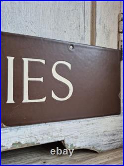 Antique Enamel Sign, Government Enquiries Vintage Sign, Salvage Decoration Antique Enamel Sign, Government Enquiries Vintage Sign, Salvage Decoration