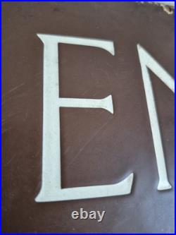 Antique Enamel Sign, Government Enquiries Vintage Sign, Salvage Decoration Antique Enamel Sign, Government Enquiries Vintage Sign, Salvage Decoration
