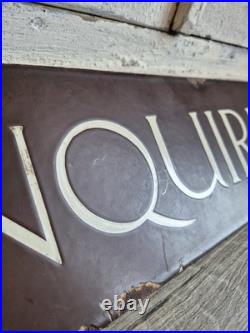 Antique Enamel Sign, Government Enquiries Vintage Sign, Salvage Decoration Antique Enamel Sign, Government Enquiries Vintage Sign, Salvage Decoration