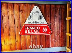 Antique French Enamel Sign. Vintage Sign. Genuine. Boiler Company