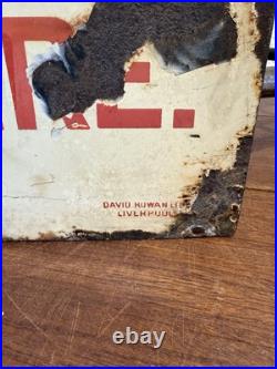 Antique Vintage 1930's Enamel Sign Fortes Ice Cream N Wales Vintage Advertising