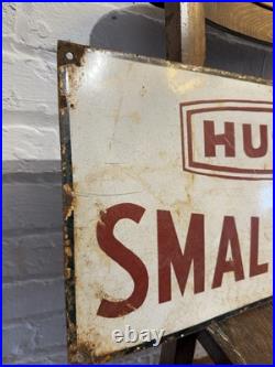 Antique Vintage Enamel Sign Husky Small Pets Advertising Dog Food