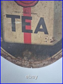 Antique / Vintage G. P Tea Enamel Or Tin Sign Godfrey Phillips 52cm X 37cm
