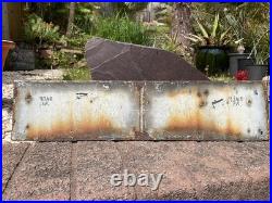 Antique Vintage Original Advertising Enamel Street Road Sign Reclaimed Salvage