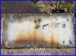 Antique Vintage Original Advertising Enamel Street Road Sign Reclaimed Salvage