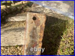 Antique Vintage Royal Daylight Oil Flange Double Sided Advertising Enamel Sign