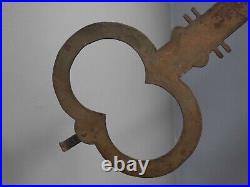 Antique Vintage Tole Victorian Locksmiths Trade Sign Key Not Enamel Folk Art