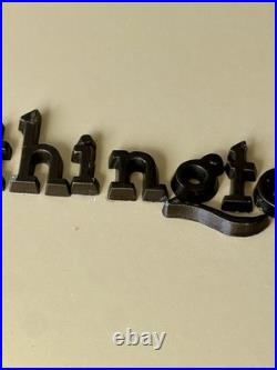 Antique Vintage Worthington Pub Enamel Sign Raised Metal Letters 20x11 Rare Exc
