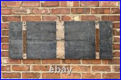 Antique c1920s Brighton Train / Bus Trips Painted Advertising Sign Not Enamel